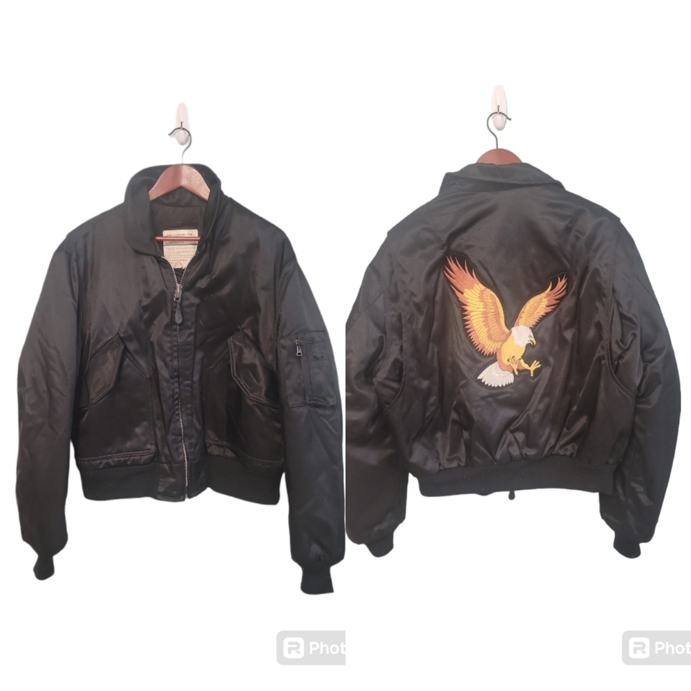 Vintage 80s Titan Eagle Landing Embroidered Patch Bikercore Mens Size‎ Large